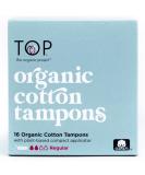TOP the organic project: 100% Organic Pure Cotton Regular Tampons | (Unscented Dye & Chemical Free. Safe Thin & Superior Protection) Plant Based Applicator Regular - 16 Count 16 Count (Pack of 1) - Buy Online on GoSupps.com