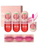 Mrettick 3Packs Hydrating Lip Oil Temperature Color Changing Lip Oil Plumping Lip Gloss Moisturizing Lip Oil Tinted for Lip Care and Dry Lip - Buy Online on GoSupps.com