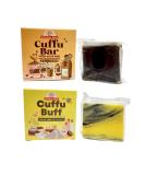Magara Skin Cuffu Bar & Cuffu Buff Coffee Scrub Soap - Natural Exfoliating Cleanser for All Skin Types | Shop Internationally - Buy Online on GoSupps.com