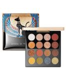 Zeesea British Museum Egypt Collection Eyeshadow Palette - 01 Anderson Cat Sunset | Shimmer, Matte, Glitter - 16 Colors - Buy Online on GoSupps.com