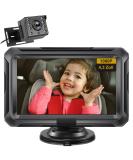 Toutbia 4.3 HD Baby Car Rear Seat Mirror Monitor - 1080p Night Vision 150 Wide-Angle Safe Rearview Camera for Infants - Buy Online on GoSupps.com