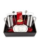 R mer Pr sente Tea Enjoyment Gift Set - 7 Pieces: 2 Tea Glasses 2 Coasters 2 Drinking Straws & 50g Cherry Tea - Perfect for International Gifting - Buy Online on GoSupps.com