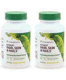 Youngevity Ultimate Hair Skin & Nails - 2000 mcg Biotin + 9 Essential Vitamins & Minerals | Pack of 2 - Enhance Beauty & Health - Buy Online on GoSupps.com