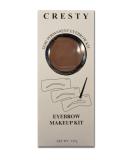 Cresty Eyebrow Stencil Kit - Dark Brown | Perfect Arches for All Skin Types | International Shipping Available - Buy Online on GoSupps.com