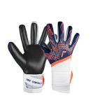 Reusch Unisex Youth Pure Contact Gold Junior Goalkeeper Gloves - Size 7 Blue-Orange-Black | International Shipping Available - Buy Online on GoSupps.com