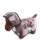 Buy Petcute Waterproof Dog Raincoat - Transparent PVC Hooded Breathable XL Black for Medium & Large Dogs - Buy Online on GoSupps.com