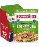 BUMBLE BEE Premium Light Tuna Pouch in Water 12-Pack - High Protein Keto Snack, Gluten Free, Ready to Eat 2.5oz Pouch - Buy Online on GoSupps.com