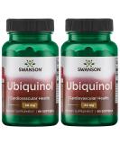 Swanson Ultra Ubiquinol 50 mg - 60 Softgels (2 Pack) | Premium Antioxidant for Heart Health - International Shipping Available - Buy Online on GoSupps.com