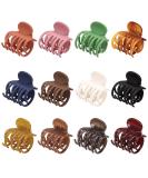 12 Pcs Double Row Teeth Hair Claw Clips - Matte and Shiny Small Hair Jaw Clips for Thin Hair - Non-slip Hair Accessories for Women - Buy Online on GoSupps.com