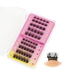 Self-Adhesive Lash Clusters - 55 Pcs Cluster Lashes Eyelash Extensions (8-16mm) - DIY Wispy Eyelash Extensions for Home Makeup by W(04 - Buy Online on GoSupps.com