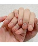 Nude Gradient Short Square Press On Nails - 24Pcs with Glue and Acrylic Diamond - Fashion False Nails for Women and Girls - Buy Online on GoSupps.com