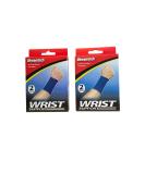 Wrist Support Compression Sleeve - Elastic Wrist Brace (2 Boxes with 4 Supports) for Pain Relief & Injury Recovery - International Shipping - Buy Online on GoSupps.com