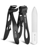 2024 Premium Nail Clippers for Men & Women | Wide Jaw Toenail Clippers for Thick Nails | Angled Head with Catcher - Ideal for Seniors - Buy Online on GoSupps.com