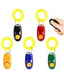 IRYNA 5 Pack Clickers for Dog Training Practical Dog Clicker Training Pet Training Clickers Tool Colorful Dog Clickers Button Training Clickers Dog Whistles with Comfortable Wrist Strap - Buy Online on GoSupps.com