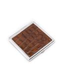 Ladies Compact Mirror - Small Elegant Croc Leather Mirrors for Purse - Travel Size - 3X/1X Magnification Vintage Handheld Makeup Mirror - Order Now! - Buy Online on GoSupps.com