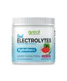 Hydration Electrolyte Powder - High Potency Watermelon | 30 Servings | Real Food Supplement with Potassium Magnesium & Calcium - Buy Online on GoSupps.com