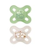 MAM Start Cute 0-2M Soother 2PK - Unisex Baby Soothers with Self Sterilising Travel Case Newborn Essentials (Designs May Vary) - Buy Online on GoSupps.com