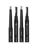Eye Embrace Light Gray Eyebrow Pencils: Warm Betty & Cool Helen 2 Pack Bundle - Waterproof Double-Ended Automatic Angled Tip & Spoolie Brush Cruelty-Free - Buy Online on GoSupps.com