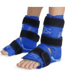 Relief Expert Ankle Ice Pack Wrap - 2 Pack for Plantar Fasciitis, Achilles Tendonitis, Heel Relief - Royal Blue - Buy Online on GoSupps.com