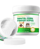 Dental Care Finger Wipes Pack of 50 | Quick & Easy Finger Wipes for Dogs(Cats) Teeth | Dog Toothbrush | Cat Toothbrush | Massages Gums & Freshens Breath - Buy Online on GoSupps.com