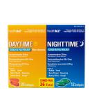 HealthA2Z Daytime and Nighttime Combo Pack - Cold & Flu Medicine for Multi-Symptom Relief - 36 Softgels - Buy Online on GoSupps.com
