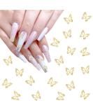 20 Butterfly Nail Charms - 3D Metal Edelstones for DIY Nail Art & Jewelry Decoration - Perfect for Women & Girls - Buy Online on GoSupps.com