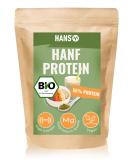 Organic Hemp Protein Powder 1000g | 55% Protein | Vegan Superfood from Germany | Additive-Free Hemp Powder with Essential Amino Acids | Hans Brainfood - Buy Online on GoSupps.com