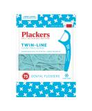 Plackers Twin Line Flossers 75 Count - Pack of 1 | Dental Floss Picks for Efficient Cleaning - Buy Online on GoSupps.com