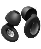 Buy Noise Cancelling Ear Plugs for Sleeping - Reusable Silicone - Perfect -27dB Noise Reduction - Hearing Protection for Study & Work - 4 Sizes XS/S/M/L - Black - Buy Online on GoSupps.com