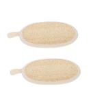 FOMIYES 2pcs Loofah Bath Ball & Cotton Bath Brush Set - Perfect for Face & Body Care | 16x11x0.6cm - International Shipping Available - Buy Online on GoSupps.com