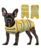 Kuoser Post-Surgery Dog Body Breathable Medical Suit for Dogs & Cats | Alternatives to Ruff XS Green & Yellow - Buy Online on GoSupps.com