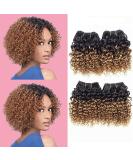 Kinky Curly 8 Inch Human Hair Bundles - 1B/30 Brazilian Virgin Hair - 50g/Bundle - 4 Bundle Pack | Curly Hair Extensions - Buy Online on GoSupps.com