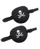 2PCS Pirate Eye Patch Set - Captain Eye Patches for Adults & Kids | Medical Lazy Eye Solutions - Buy Online on GoSupps.com