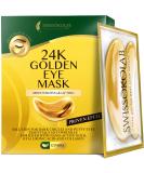 SWISSKOLAB 24k Gold Under Eye Patches for Puffy Eyes - Dark Circle & Puffiness Treatment with Collagen, Hyaluronic Acid - Moisturizing Gel Pads for Wrinkle Reduction - Anti-Aging (Package Varies) - Buy Online on GoSupps.com