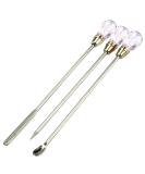 Beaute Galleria 3-Piece Nail Art Tool Set - DIY Spoon Spatula Needle Stick for Acrylic UV Gel & Rhinestone Mixing - Manicure Accessories - Buy Online on GoSupps.com
