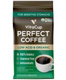 VitaCup Perfect Low Acid Coffee Ground, USDA Organic & Fair Trade, Mycotoxin Free, Dark Roast Guatemala Single Origin, Clean & Pure for Drip Coffee Brewers and French Press, 11 ounces Ground Coffee 1 Bag - Buy Online on GoSupps.com