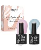 Mylee Gel Nail Polish Duo Set - Maybe Baby Blue Pink 2x10ml | Long-Lasting, Easy to Apply UV/LED Soak-Off Manicure Pedicure for Salon & Home Use - Buy Online on GoSupps.com