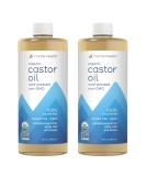 Home Health Original Castor Oil (2 Pack) - 32 Fl Oz - Natural Skin Moisturizer for Healthy Hair & Skin - Cold Pressed, Non-GMO, Hexane-Free - Vegan Formula - Paraben-Free - 2 Pack of 32 Fl Oz - Buy Online on GoSupps.com