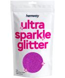Hemway Rose Pink Ultrafine Glitter 100g | Cosmetic Safe Extra Fine Glitter for Arts & Crafts - 1/128 .008 0.2mm - Buy Online on GoSupps.com