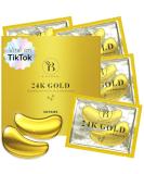 24K Gold Eye Mask - 30 Pairs for Dark Circles & Puffy Eyes | Under Eye Patches & Eye Care Treatment - Buy Online on GoSupps.com