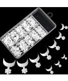 100 Short Style French False Nails in 10 Sizes with Acrylic Tips - DIY Nail Salons - Buy Online on GoSupps.com