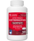 Rite Aid Extra Strength Acetaminophen, 500mg - 500 Caplets | Pain Reliever & Fever Reducer | Migraine Relief Products | Joint & Muscle Pain Relief Pills | Menstrual Pain Relief | Back Pain Relief - Buy Online on GoSupps.com