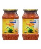 Ashoka Mango Pickle Hot - 500g (Pack of 2) | Authentic Indian Spicy Pickle for Culinary Adventures | Great Flavour | Spicy & Sour | Vegan - Buy Online on GoSupps.com