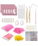 Lash Extension Supplies Kit - Complete Set with Eyelash Mirror Adhesive Holder Tweezers & Brushes for Professional Application - Buy Online on GoSupps.com
