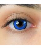 Shop Crazy Blue Colored Contact Lenses | Anime Hydrogel Lenses for Carnival & Halloween | 2 Pieces + Lens Containers | No Prescription Needed - Buy Online on GoSupps.com