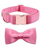 Lionet Paw's XL Dog Collar - Comfortable Silk Pink with Removable Fly for Large Dogs (Neck 40-66cm) - Perfect for Stylish Pets - Buy Online on GoSupps.com