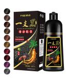 Hair Dye Shampoo 3 in 1 - Instant Black Color Semi-Permanent & Easy to Use for Home & Salon - 16.9 FL OZ - Buy Online on GoSupps.com