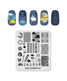 KADS Nail Stamping Plate Chinese Style Nail Art Stamp Template bamboo Lotus DIY Image Template Manicure Stamping Plate Stencil Tools (CN023) - Buy Online on GoSupps.com