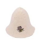 Ger3as sauna hat 100% wool with embroidery for women and men wellness hat premium quality bath sauna bucket - Buy Online on GoSupps.com