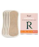 Rael Reusable Panty Liners Menstrual Organic Cotton Cover - Postpartum Essential Cloth Panty Liners for Women Washable Soft and Thin Leak Free Sensitive Skin (5 Count Brown) 5 Count (Pack of 1) Brown - Buy Online on GoSupps.com